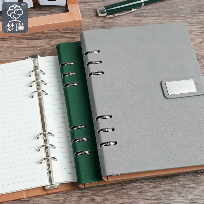 Kožený notebook A5 s voľnými listami
